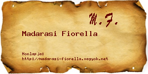 Madarasi Fiorella névjegykártya